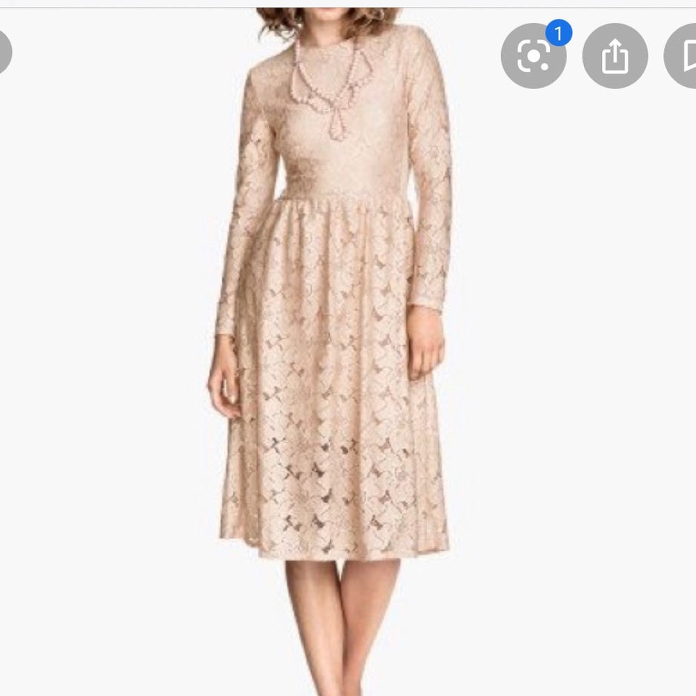 Blush pink dress H&M size XS